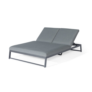 Outdoor Fabric Double Sun Lounger Reclining – All Weather Sunbrella Fabric