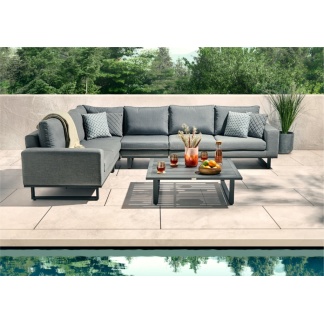 Outdoor Fabric Large Patio Corner Sofa Set – All Weather Sunbrella Fabric